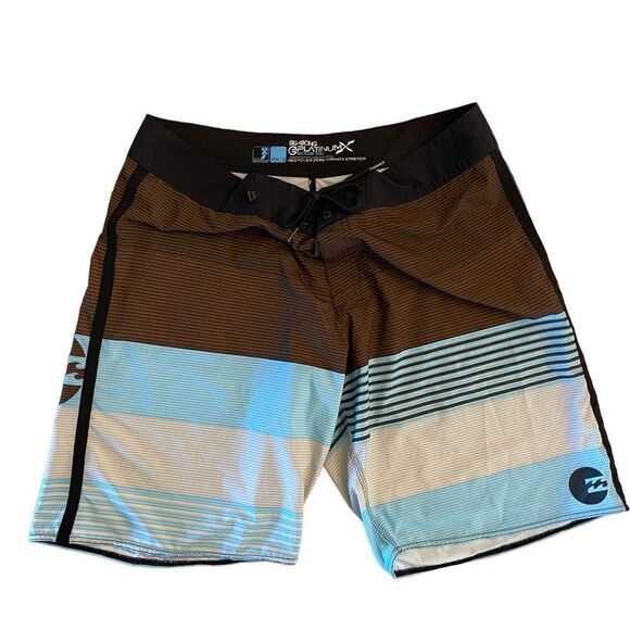 Billabong Mens Shorts Taj Burrow Platinum Recycler Series Gravity Stretch Sz 38 - Picture 1 of 9